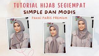 Tutorial Hijab SegiEmpat Simple dan Modis 