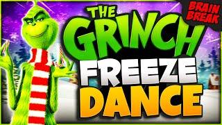 The Grinch Freeze Dance Yoga  Christmas Brain Break  Winter Just Dance  GoNoodle Inspired