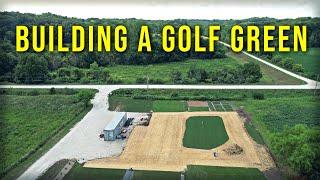 Building A Push Up Style Golf Green  Front Yard Golf Course Ep 2