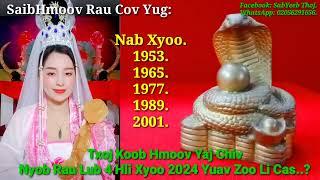 Saib Hmoov 2024 lub 4 hlis cov yug Nab xyoo Yaj Chiv yuav zoo li cas  Yaj Chiv Nqis Los