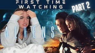 A still stressed out Girlfriend watches ALIENS for the first time - Reaction 22