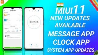 OFFICIAL OTA INDIA UPDATE  MIUI 11 NEW APP UPDATE  MIUI 12 CLOCK UPDATE  NEW MESSAGE APP MIUI 12