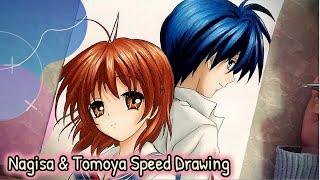 Nagisa & Tomoya Speed Drawing Clannad