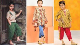 New  kids lawn dress designs 2021kids shalwar kameez designs