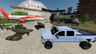 Buying Abandoned Airport Full of Huge Airplanes and Jets  Farming Simulator 22