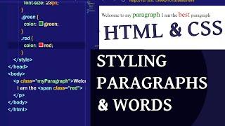 How to Resize Paragraphs & Words in CSS