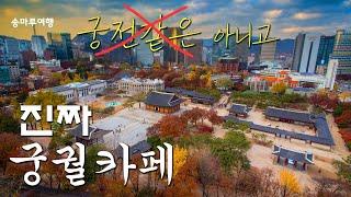 찐 궁궐뷰 카페 _ 서울 카페 추천 _ 덕수궁 명소 _ 정동 전망대 다락 카페 _  cafe of Korean palace Deoksugung 궁전같은