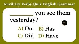 Auxiliary Verbs Test  Are Do Does Did Have Has  English Grammar Quiz   No.1 Quality English