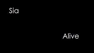 Sia - Alive lyrics