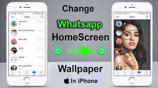 How to Change Whatsapp Home Screen Wallpaper on iPhone