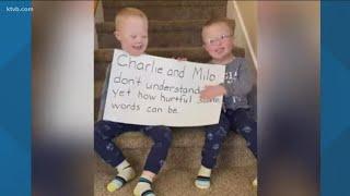 7s HERO Nampa twins with Down syndrome spread awareness about ending the use of the R word