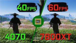 RX 7800XT vs RTX 4070 in 2024  FSR and DLSS Ray Tracing Frame Gen Unreal Engine 5