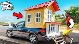 GTA 5  Franklin Made A Real House On His Car in GTA 5.. GTA 5 Mods