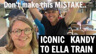  Our BIG MISTAKE travelling on the Kandy to Ella Blue Train   Sri Lanka Travel VLOG