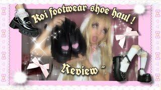 🩰koi footwear shoe haulreview🩰 5 PAIRS of alternative vegandollcore shoes