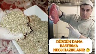 Dana BASTIRMA necə hazırlanır? dana BASTIRMA RESEPTİ ən asan üsul bastırma resepti