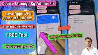 Device Managed by Admin Resetting Solved  All Vivo Oppo Lava Itel Tecno Infinix It Admin Bypass