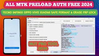infinix Tecno vivo oppo Preload Auth  NUT Pro Tool 2024 All Mediatek Forgot Password  frp bypass