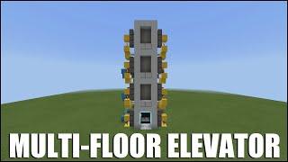 How To Build a Multi Floor Elevator in Minecraft Bedrock