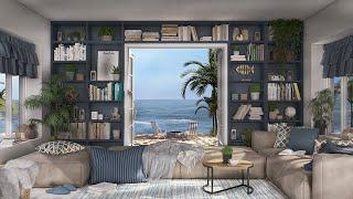 Cozy Beach House Ambience  Enjoy Soothing Wave Sounds For The Ultimate Summer Beach Day Escape