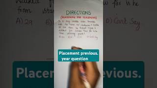 Reasoning for Placements #directions #accenture #tcs#subscribers#maths #reasoning #telugu#shortsfeed