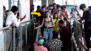 Ananya Pandey At Andheri Metro Station Promoting Call Me Bae Web Series