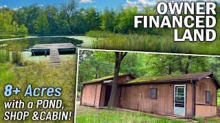 Land with CABIN POND & SHOP Owner Financed Land for Sale Missouri WR12 #land #cabin #homestead