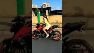 desi girl   indian girls riders    girls  riding  girls riding bike in india  girls #shorts