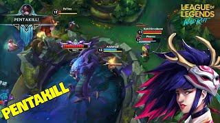 AKALI Wild Rift PENTAKILL  LoL Wild Rift Montage