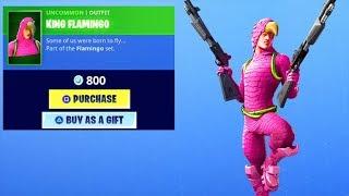 *NEW* KING FLAMINGO.. Item Shop Showcase Fortnite Battle Royale