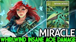 MIRACLE Windranger Facets Whirlwind Insane AOE Damage Dota 2