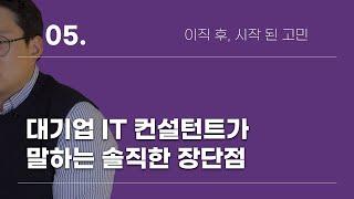 대기업 IT 컨설턴트가 말하는 솔직한 장단점