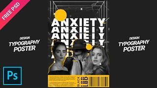 Typography Black Anxiety - Tutorial Photoshop CC 2022