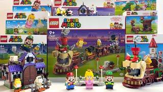 Super Mario Bros LEGO Unboxing Review  Bowser Express Train  King Boos haunted Mansion Roy Koopa