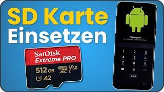 micro SD Karte in Handy einsetzen  Speicherkarten Handy Android Smartphone Speicherplatz erweitern