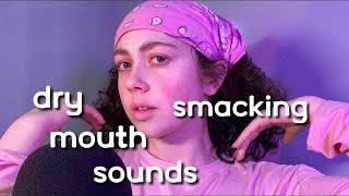 ASMR  lip licking and lip smacking with bubble sounds and beeswax tapping MOUTH SOUNDS TAPPING
