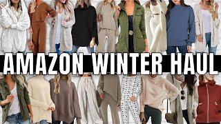 HUGE Winter *Cozy Sweaters & Lounge* Amazon Try-On Haul & Review