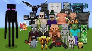 Enderman vs Every mob in Minecraft Java Edition - Minecraft 1.19 Enderman vs All Mobs