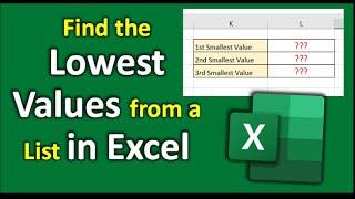 Find Top 3 Lowest Values from a List with Ease  Excel Tutorial