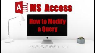 How to  modify a Query