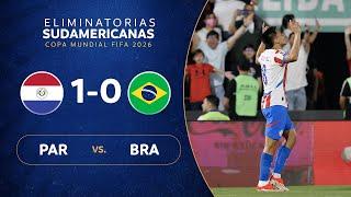 PARAGUAY vs. BRASIL 1-0  RESUMEN  ELIMINATORIAS SUDAMERICANAS  FECHA 8