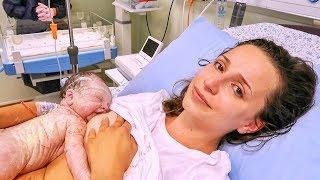 All Natural Birth Vlog  Добре дошла Сиена-Филипа 