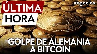 ÚLTIMA HORA  Golpe de Alemania a Bitcoin vende 1300 bitcoins y se desploma un 4%