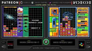 Cosmo Gang the Puzzle Arcade vs SNES Side by Side Comparison Arcade vs Super Famicom