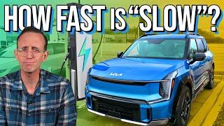 Testing Kia EV9s SLOWER Charging BIG Battery