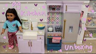 Unboxing American Girl Kitchen Set  Kelli Maple