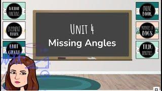 Finding Missing Angles of Right Triangles