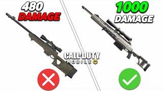 TOP 6 High Damage 1-Shot Snipers In CODM BATTLEROYALE  CODMOBILE