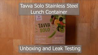 Tavva Stainless Steel Container Unboxing and Leak Testing
