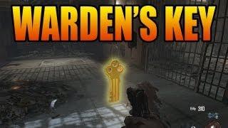 How to Find the Wardens Key - Black Ops 2 Mob of the Dead Zombies Get the Warden Keys